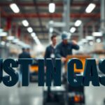 Navigating the New Baseline: Why Resilience Is the 2026 Manufacturing Currency Manufacturing floor with the words "Just in Case" in the foreground