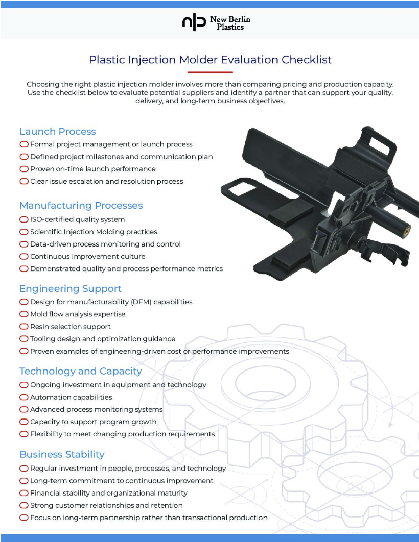 OEM supplier selection checklist
